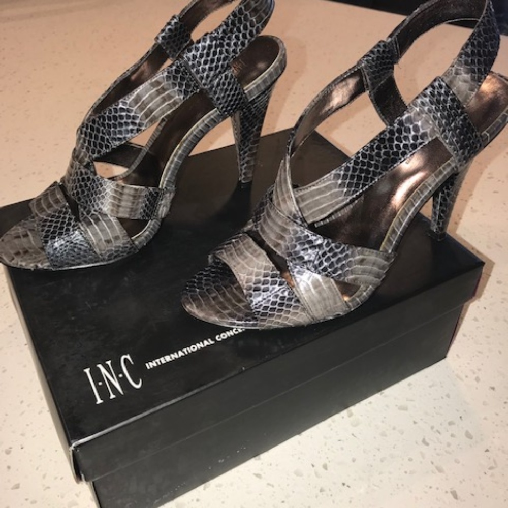 INC STRAPPY HEELS